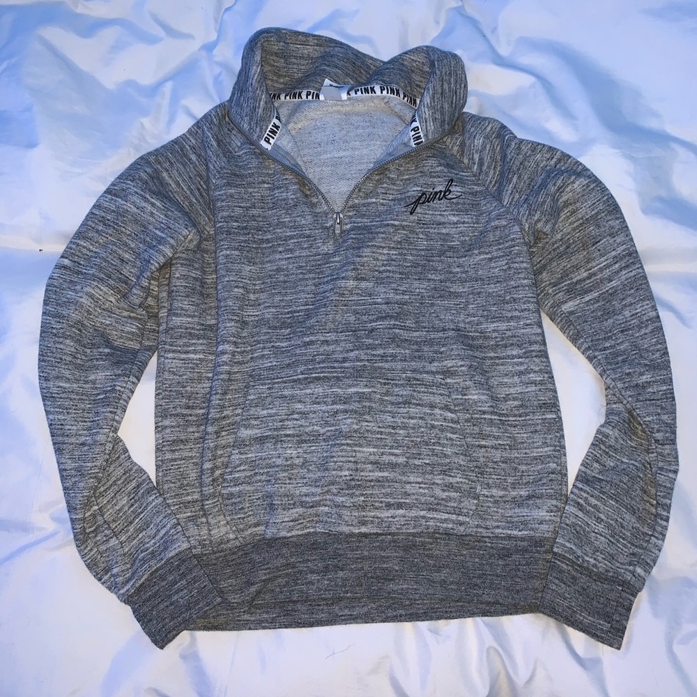 pink 1/4 zip